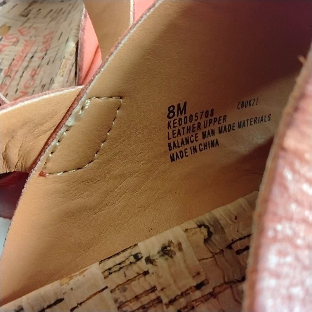 KORK EASE LEATHER WEDGE, BROWN, SZ. 8M - Picture 6 of 9